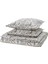 Rodgersıa Nevresim Seti Gri Beyaz 240 x 220 - 50 x 60 cm Çift Kişilik 1