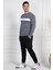 Mecit 2976 Gri Iki Ip Örme Spor Model Erkek Pijama Takımı 2