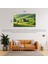 Doğa ve Manzara Yatay Küçük Çiftlik Evi Yeşil Tepeler, Çiçek Açmış Tarlalar Doğa ve Huzur 03 Çerçevesiz 90X60CM Pvc Tablo 1