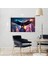 Kartal Fütüristik Bir Şehirde Neon Parıltı Stili 07 Çerçevesiz 50X30 cm Pvc Tablo 1