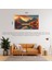 Doğa ve Manzara Yatay Sakin Göl Sonbahar Tonları Gerçekçi Derinliğe Sahip 03 Çerçevesiz 90X60CM Pvc Tablo 1