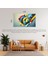 Soyut Geometrik Şekiller ve Renkler 02 Çerçevesiz 90X60CM Pvc Tablo 1