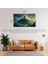 Doğa ve Manzara Yatay Antik Taş Kale Orman ve Sisle Çevrili 04 Çerçevesiz 90X60CM Pvc Tablo 1