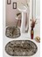 Kahverengi kaymaz Taban oval Banyo Paspas Takım BB-115 1