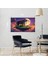 Kaplan Yüzden Adada Aya Kükrüyor 03 Çerçevesiz 50X30 cm Pvc Tablo 1