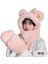 Sevimli Ayı Şapka Eşarp Eldiven Üç Parçalı Set Bir Kış Sıcak Boyun Earmuffs Peluş Kap (Yurt Dışından) 1