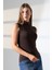 Kadın Kolsuz Body 21757 Kahve 2