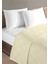 %100 Pamuk Çift Kişilik Açık Sarı Otel Pike Takım 200 x 230 cm 1