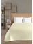 %100 Pamuk Çift Kişilik Açık Sarı Otel Pike Takım 200 x 230 cm 2