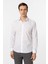 Beyaz Slim Düz Klasik Yaka Gömlek 4