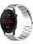 Garmin Forerunner 255 ile Uyumlu Kordon Baklava Model Paslanmaz Çelik Metal Kayış 1