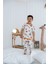 0.3 Tog Yazlık Çocuk Pijama Takımı - Salyangoz Desenli 4