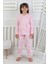 Cute Dreams Pattern Uzun Kollu Kız Çocuk Pijama Takımı 1