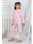 Cute Dreams Pattern Uzun Kollu Kız Çocuk Pijama Takımı 5
