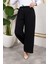 Beli Lastikli Salaş Ayrobin Pantolon - Siyah / A0103 2