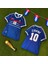 Fransa Zidane 98 Dünya Kupası Nostalji Forma Mavi 3