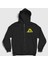 Unisex Siyah Best Dad In The Galaxy Hediye Babalar Günü Fermuarlı Kapüşonlu Sweatshirt 1