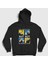 Unisex Siyah Beautiful Day Johnny Bravo Kapüşonlu Sweatshirt 1