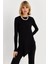 Kadın Siyah Asimetrik Tunik MLPP1186-1 1
