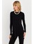 Kadın Siyah Asimetrik Tunik MLPP1186-1 3