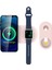 Ahastyle PT135 2'si 1 Arada Akıllı Saat Cep Telefonu Şarj Cihazı Silikon Kılıf Magsafe Şarj Matı Şarj Istasyonu Koruyucusu ile Uyumlu - Pembe (Yurt Dışından) 1