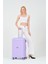 Unisex Lila 3'lü Set Silikon Kırılmaz Pp Valiz 2