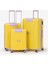 Unisex Sarı Lila 3'lü Set Silikon Kırılmaz Pp Valiz 1