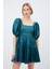 Arkası Gipeli Keten Elbise K.yesil 12444936000 2
