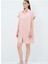Kısa Kollu Elbise Pudra 12445549000 3