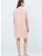 Kısa Kollu Elbise Pudra 12445549000 4