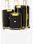 Unisex Siyah Sarı 3'lü Set Silikon Kırılmaz Pp Valiz 1