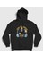 Unisex Siyah Gym Fitness Johnny Bravo Kapüşonlu Sweatshirt 1