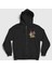Unisex Siyah Krumm Ickis Oblina Real Monsters Fermuarlı Kapüşonlu Sweatshirt 1