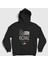 Unisex Siyah Kolezyum Colosseum Roma Rome Italy Italya Kapüşonlu Sweatshirt 1