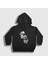 Unisex Çocuk Siyah Half Face Bust Marcus Aurelius Kapüşonlu Sweatshirt 1
