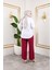 Beli Lastikli Salaş Ayrobin Pantolon - Vişne Çürüğü / A0103 4