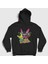 Unisex Siyah Krumm Ickis Oblina Real Monsters Kapüşonlu Sweatshirt 1