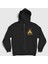 Unisex Siyah I Survived Midsommar Festival Fermuarlı Kapüşonlu Sweatshirt 1