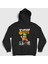Unisex Siyah Mr Stumble Stumble Guys Kapüşonlu Sweatshirt 1