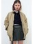 Zara Oversize Fermuar Detaylı Dolgulu Bomber Mont ABZRA0059 1
