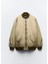 Zara Oversize Fermuar Detaylı Dolgulu Bomber Mont ABZRA0059 2