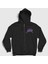 Unisex Siyah Logo Metal Edge Of Sanity Fermuarlı Kapüşonlu Sweatshirt 1