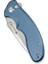 Cybrix Thumb Stud & Flipper & Button Lock Knife Blue Aluminum Handle Çakı 5