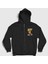 Unisex Siyah Mr Stumble Stumble Guys Fermuarlı Kapüşonlu Sweatshirt 1