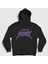 Unisex Siyah Logo Metal Edge Of Sanity Kapüşonlu Sweatshirt 1