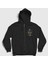 Unisex Siyah Poster Nile Fermuarlı Kapüşonlu Sweatshirt 1