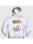 Unisex Beyaz Poster Real Monsters Kapüşonlu Sweatshirt 1