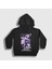 Unisex Çocuk Siyah Poster K Pop Demon Hunters Kapüşonlu Sweatshirt 1