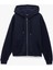 Fermuarlı Kapüşonlu Kanguru Cepli Uzun Kollu Şardonlu Oversize Spor Sweatshirt 1