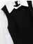 Slim Fit Kontrast Detaylı Uzun Kollu Gömlek Yaka Jile Elbise 3